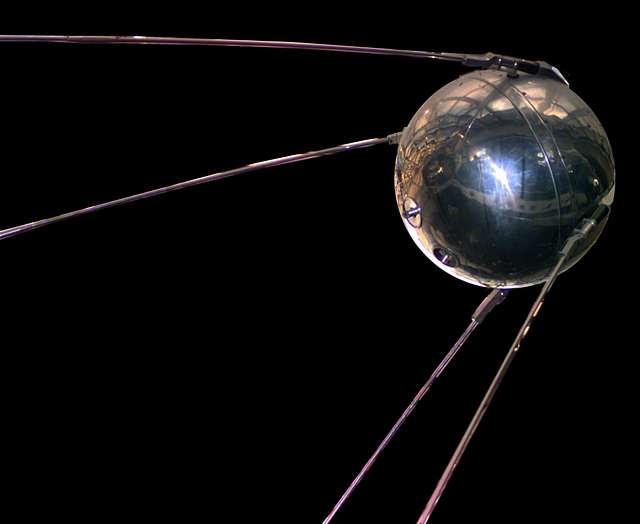 A replica of Sputnik 1
