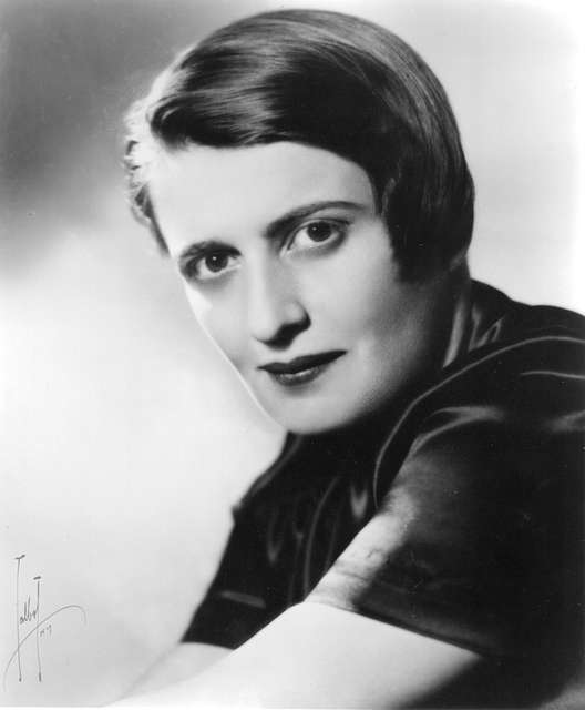 Russian-American writer Ayn Rand