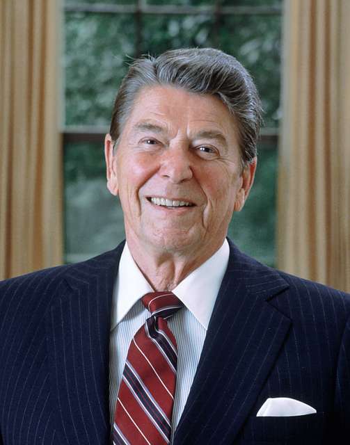 Ronald Reagan's presidential portrait in 1985