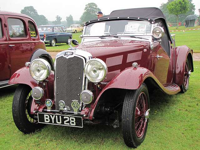 Triumph Gloria 1935 2-seater DVLA manufactured 1935, 1232cc