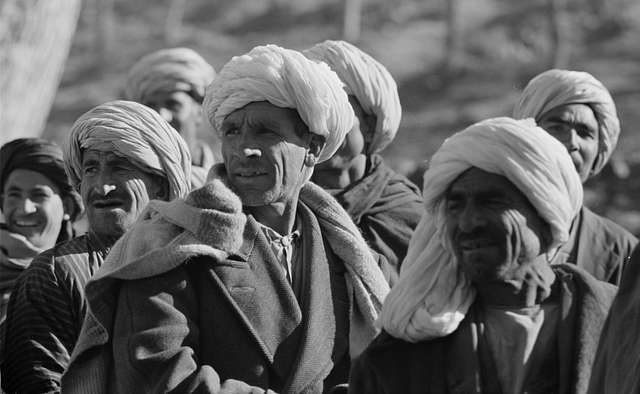 A group of men in Kabul, Afghanistan, during President Eisenhower's visit