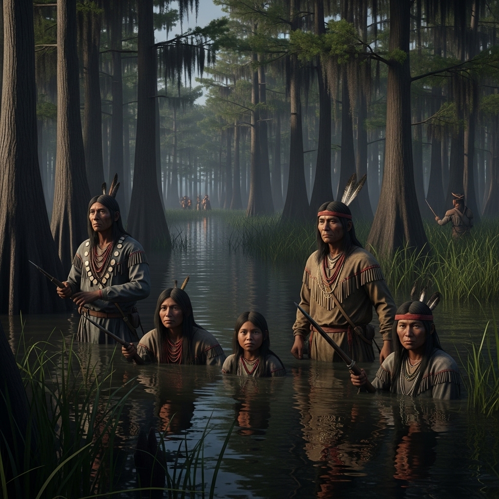Florida Everglades during the late 1830s